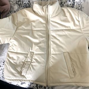 Egg shell white Winter/Spring coat